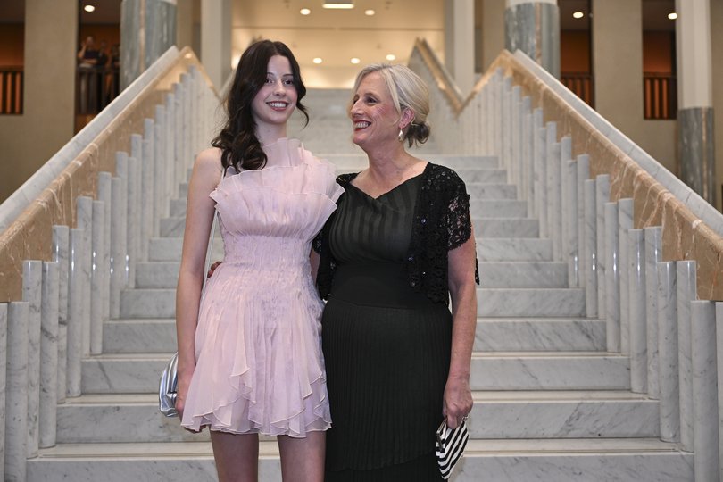 Katy Gallagher and daughter Evie.