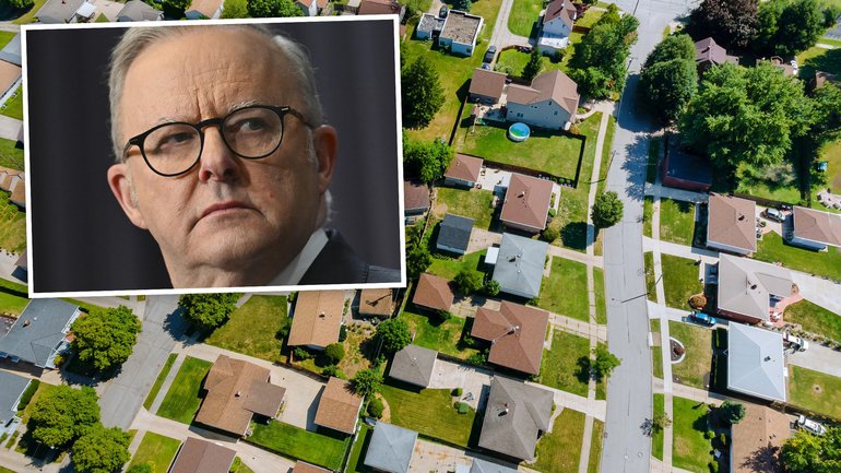 The banking sector is warning that Australia’s housing market could be headed for a sharp correction, while Prime Minister Anthony Albanese has dismissed the forecasts.
