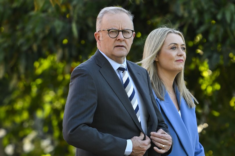 Prime Minister Anthony Albanese and wife Jodie Haydon.