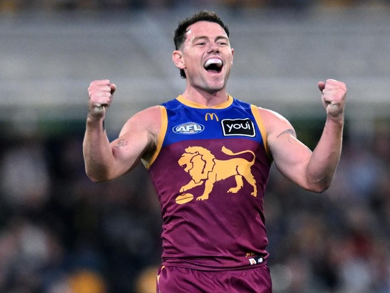 St Kilda have expressed their interest in securing the services of Lions superstar Lachie Neale. (Darren England/AAP PHOTOS)