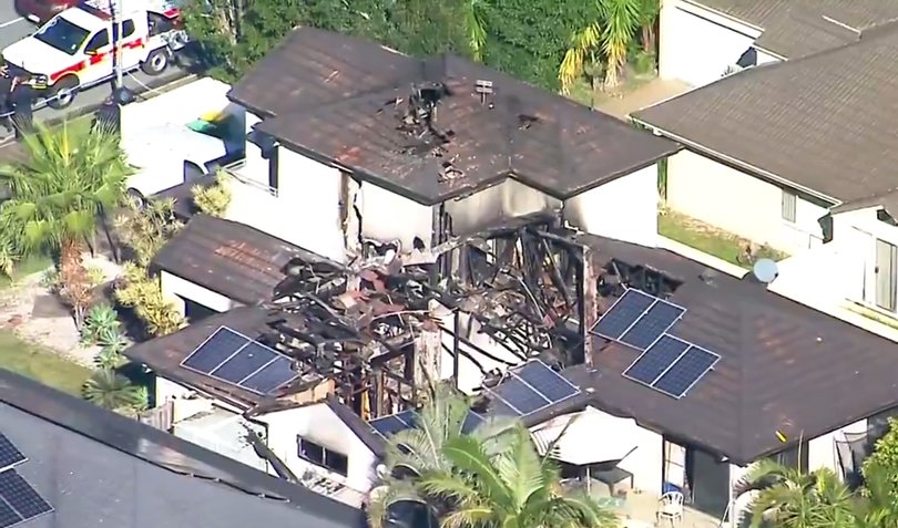 The home has been destroyed.