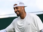 Nick Kyrgios of Australia and Alexander Bublik exchange a high-five.