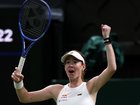 LONDON, ENGLAND - JUNE 30: Maya Joint of Australia celebrates winning match point against Serena Williams of United States during their Ladies' Singles first round match on day two of The Championships Wimbledon 2026 at All England Lawn Tennis and Croquet Club on June 30, 2026 in London, England. (Photo by Cameron Spencer/Getty Images)