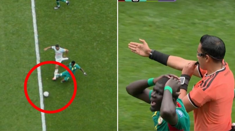 Belgium were awarded a penalty in the final minutes of extra-time. 