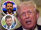 Donald Trump has made an unintentionally risque joke about his sons Eric and Donald Jr while talking about the US Medal of Honor.
