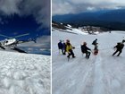 A 31-year-old woman has miraculously survived after falling more than 450 metres from a mountain.