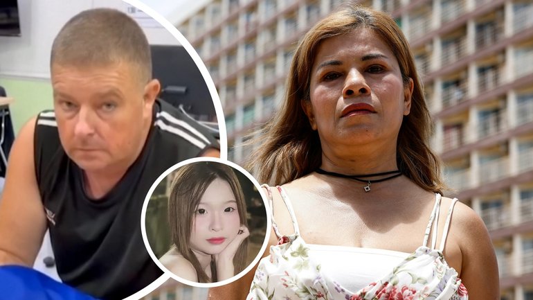 Khanittha Thongsuknmag, right, has detailed a tense run-in she had with accused teen killer Simon Carman weeks before he allegedly murdered Tunchanok Donhomla in Thailand.