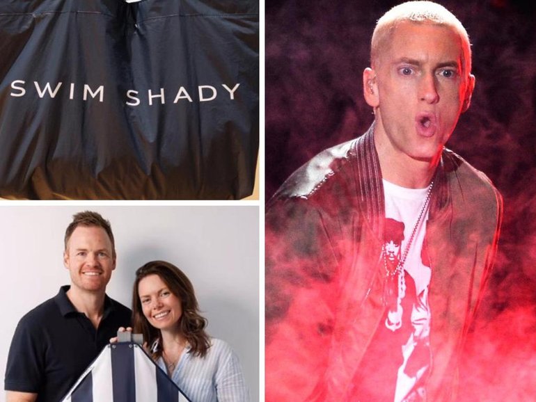 The music star claimed the brand name was trading off his alternative alias ‘Slim Shady’.