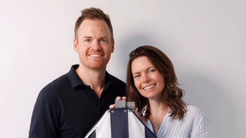Swim Shady founders Jeremy Scott and his wife Elizabeth Afrakoff launched the brand in 2024.
