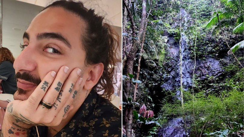 Daniel Hidden often visited the secluded waterfall near the Cougal Cascades in the Gold Coast hinterland, where he later suffered a fatal fall.