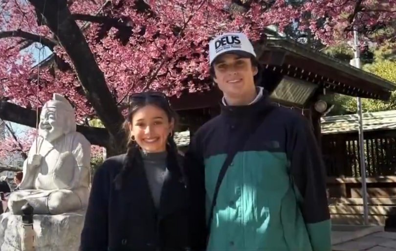 Fletcher and his girlfriend.