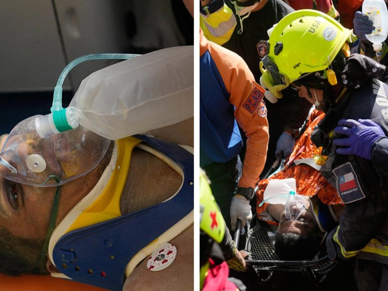 An survivor has been pulled from the rubble of Venezuela's devastating earthquakes eight days after the disaster struck.