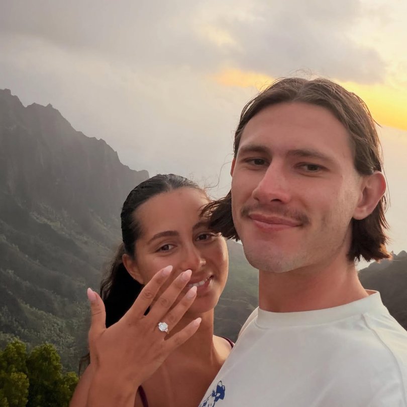 Jai Culley and Eugenie Templin announce their engagement.