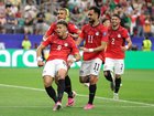 Egypt have struck first against the Socceroos in their World Cup knockout game.
