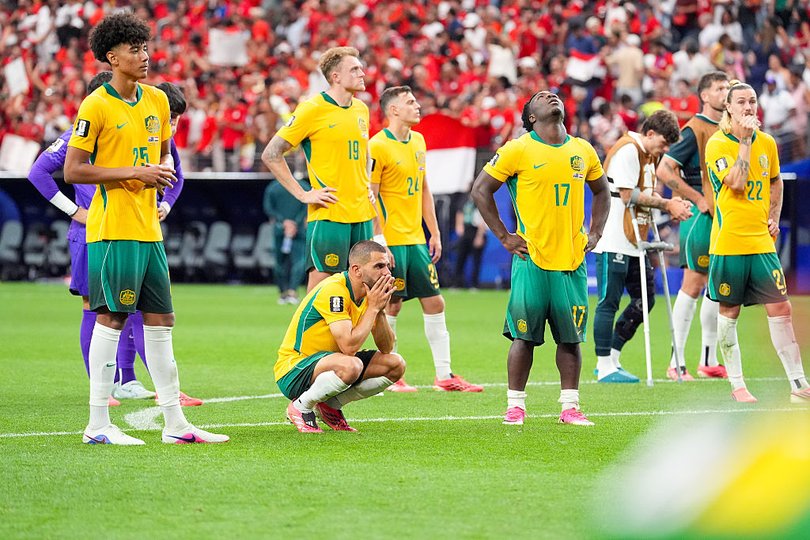 Australian players were devastated after the loss.