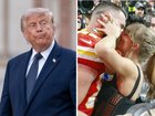 Donald Trump has taken aim at Taylor Swift and Travis Kelce in a jaw-dropping social media swipe, posted just moments after the superstar couple tied the knot.