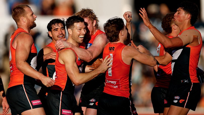 GWS have stunned the Dockers with a win in Canberra.