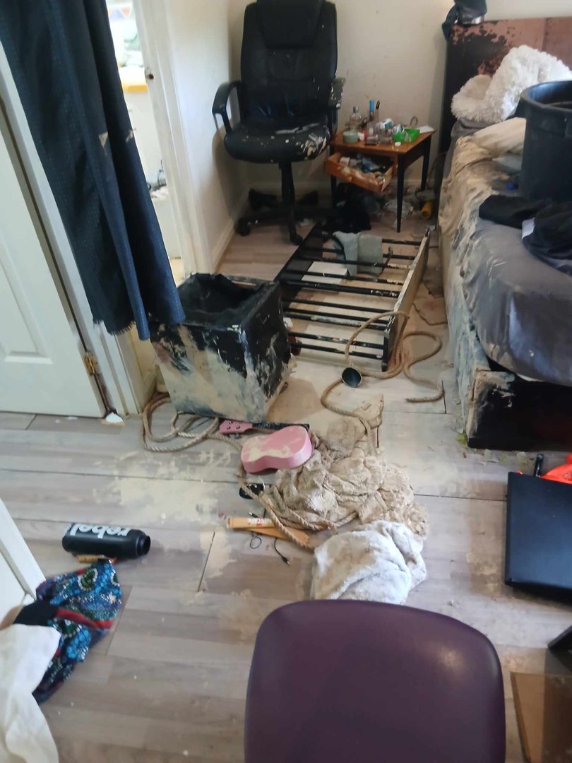 Inside the property.