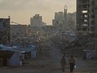 An Israeli air strike in Gaza City has killed two people and left several injured, medics say. 