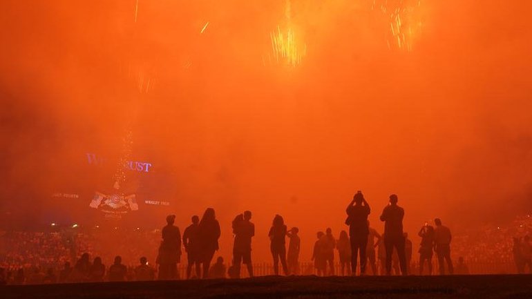 Fireworks were launched into the air in Chicago as well as other US cities for Independence Day. 