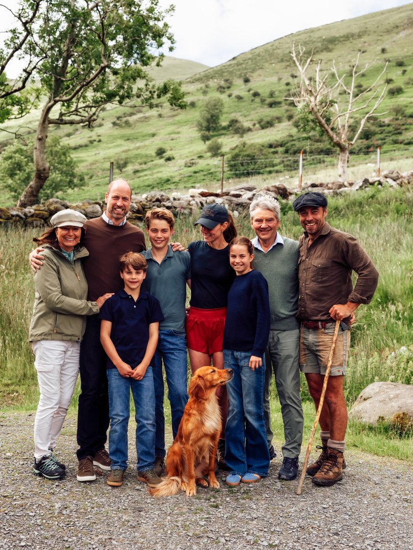 The Princess was supported by her family.