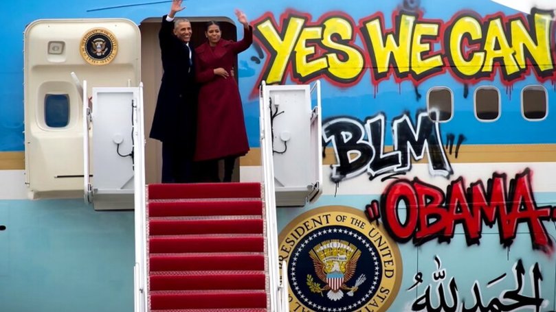 This is not the first time the US President has shared doctored images of the Obamas.