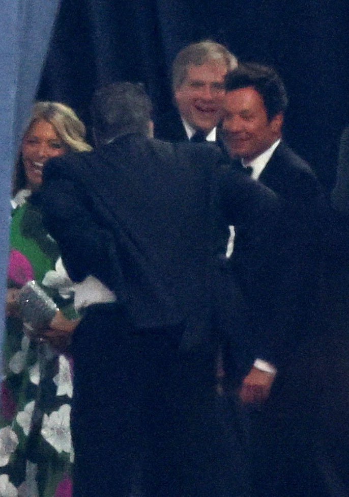 Jimmy Fallon arrives at Madison Square Garden.