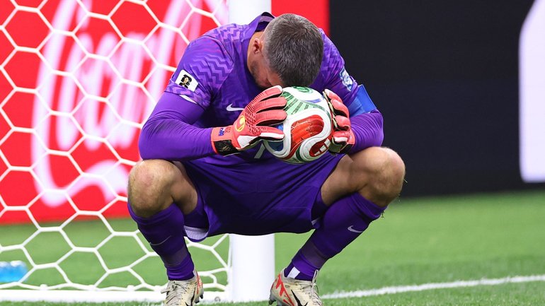 A dejected Mat Ryan after Australia’s disastrous penalty shootout in the World Cup.