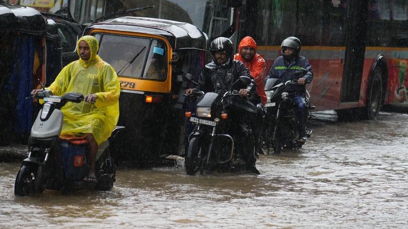 Mumbai has been battered by days of heavy rain that's caused havoc in the city. 