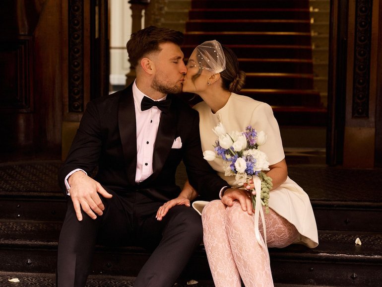 The couple revealed their elopement in a post on Instagram on Tuesday.