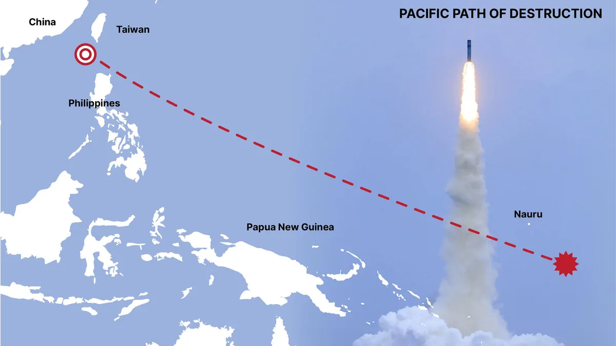 Beijing sends four surveillance ships across Pacific ahead of nuclear missile test as flight path released