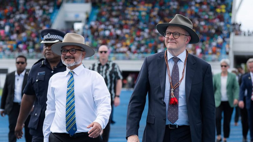 Prime Minister Anthony Albanese in Solomon Islands.