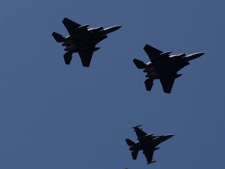 The US has renewed attacks on Iran in retaliation for strikes on ships in the Strait of Hormuz. (AP PHOTO)