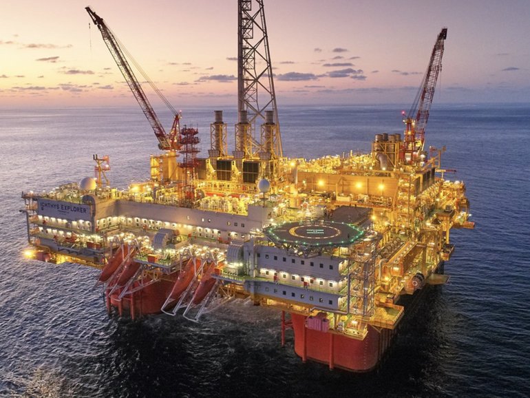 INPEX'S Ichthys LNG offshore facilities.