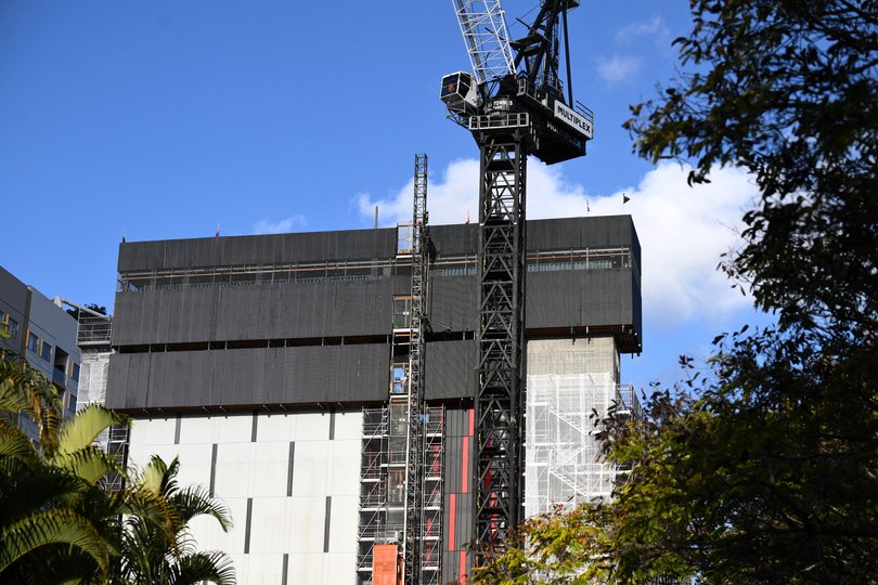 A general view of a Next DC building, an AI Data Centre currently under expansion in Brisbane, Tuesday, June 16, 2026. Data centres are highly secure facilities that house thousands of computers, servers, and networking equipment required for cloud computing, online banking, streaming services, and artificial intelligence. (AAP Image/Jono Searle) NO ARCHIVING