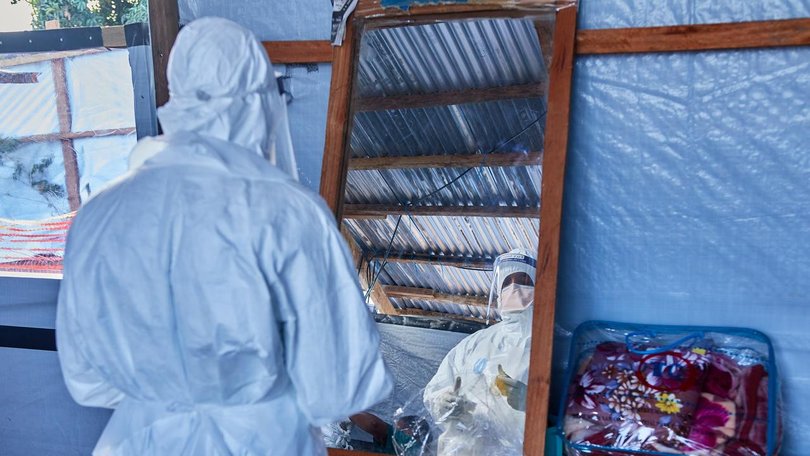 Officials say an Ebola outbreak has infected 1759 people and resulted in 600 confirmed deaths.