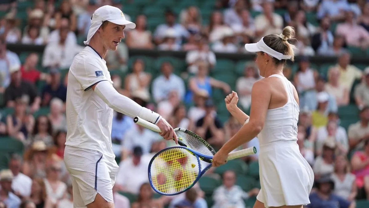 Wimbledon 2026: Marc Polmans and Storm Hunter fall short in mixed doubles final as Cruz Hewitt reaches semis
