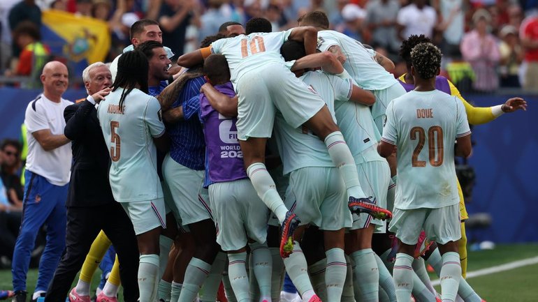 France are through to the semi-finals of the World Cup after a 2-0 win over Morocco. (EPA PHOTO)