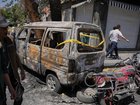Syria says the suspects behind bomb blasts during Emmanuel Macron's visit are linked to ISIS.
