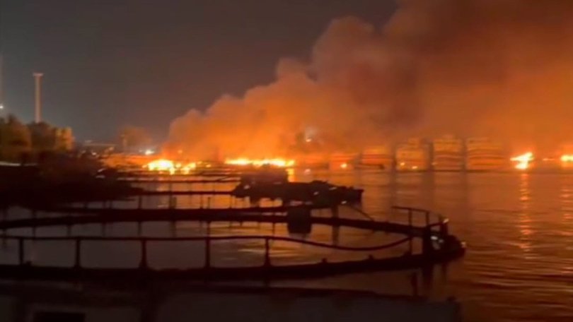 The US and Iran again traded strikes as observers reported a ‘dramatic’ drop in the number of ships travelling through the Strait of Hormuz.