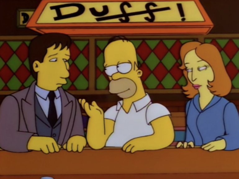 When Mulder and Scully found themselves in Springfield.