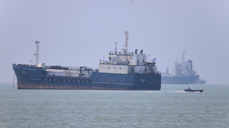 A shipping data company says 22 vessels passed through the Strait of Hormuz in the last 24 hours. 