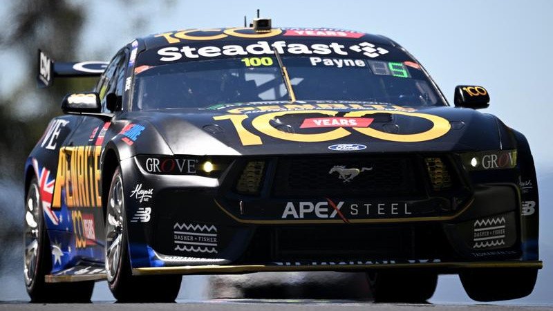 Kiwi Matt Payne has roared to victory in race 21 of the Supercars season in North Queensland. (Dan Himbrechts/AAP PHOTOS)