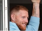 Ben Stokes's retirement video in the England dressing room came under scrutiny from the ICC. (AP PHOTO)