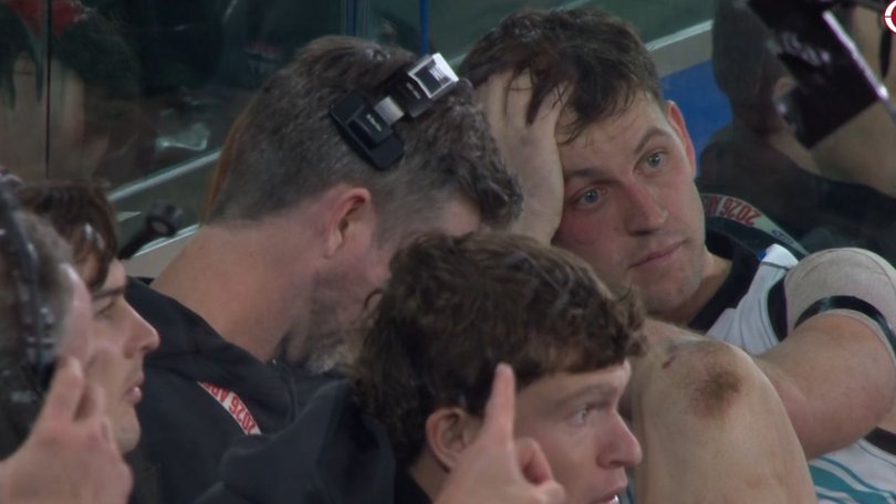 Butters was shattered on the bench.