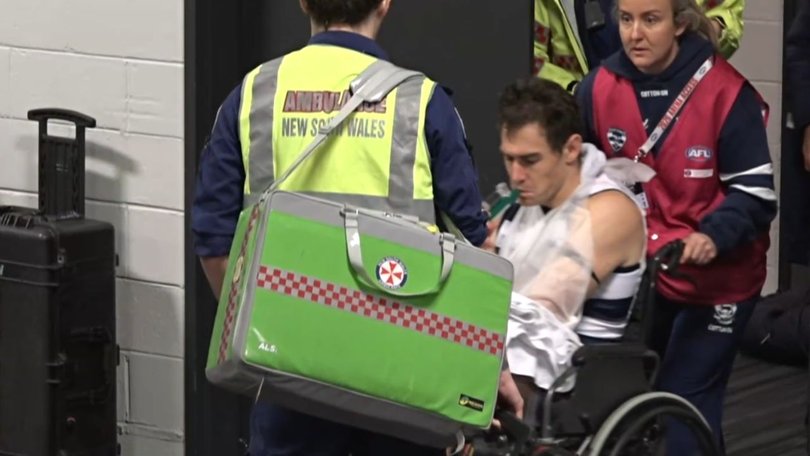 Cameron was taken to hospital.