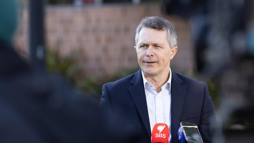 Education Minister Jason Clare has refused to rule out suggestions China could be involved in the Telstra triple-0 outage. Picture: NewsWire / Nadir Kinani
