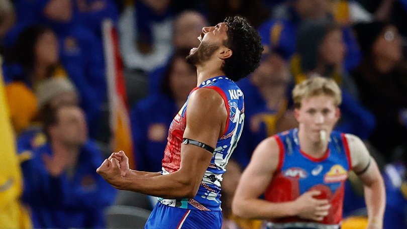 The Dogs scraped past West Coast in Melbourne.