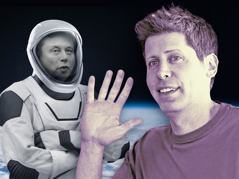 Elon Musk and Sam Altman are having a public tiff. 