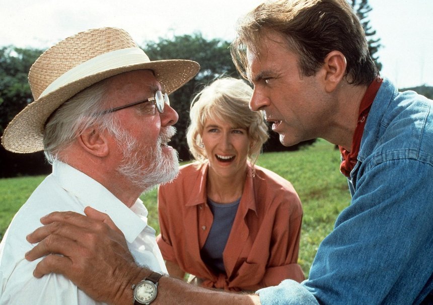 Sam Neill as palaeontologist Dr Alan Grant in Jurassic Park 3D.